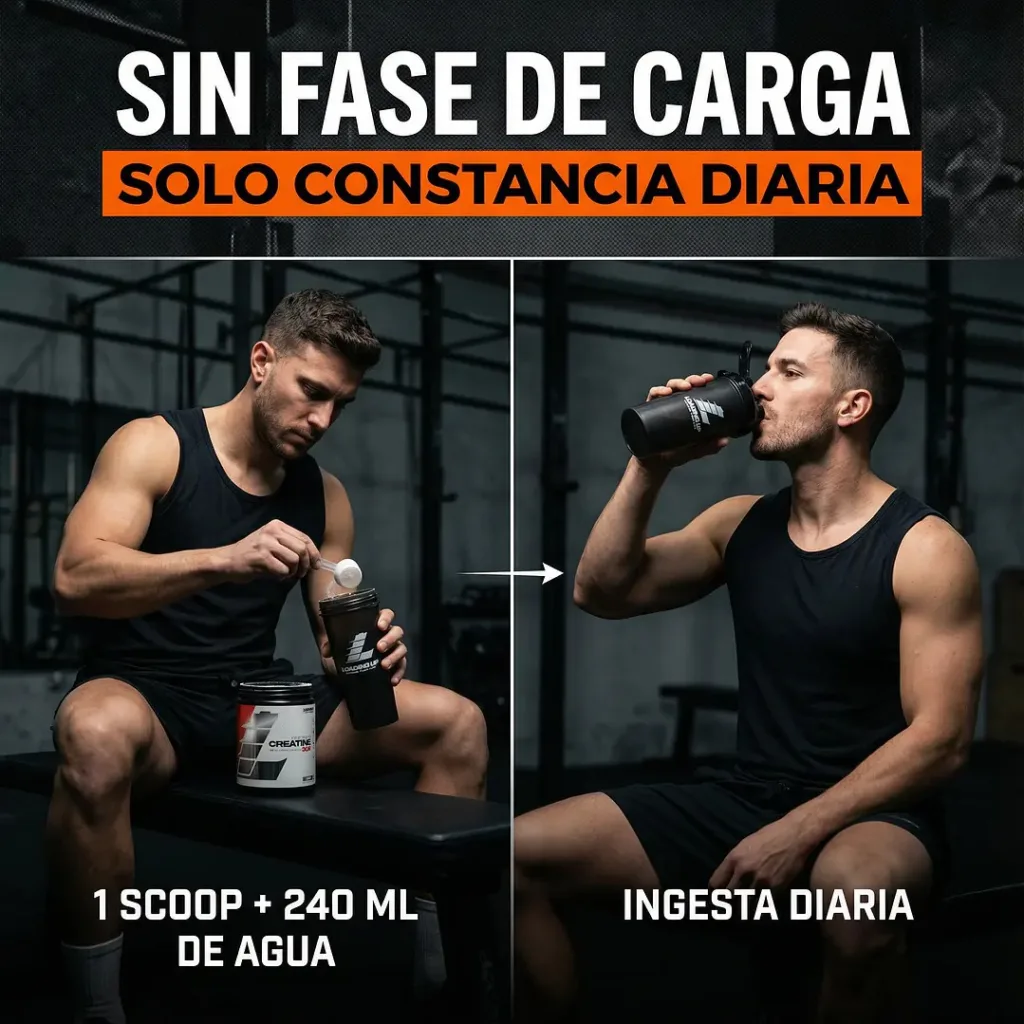 CREATINA MONOHIDRATADA | 300 GRAMOS | LOADING UP - Imagen 3